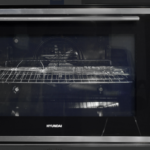 هيونداي - فرن كهربائي 90×50 سم بلت ان 9 وضائف - تذويب الاطعمة المجمده - تايمر ضبط وقت الطبخ - باب الفرن مزود بثلاث طبقات زجاج - مروحة تبريد داخلية + مروحة توزيع حرارة - اشعال ذاتي - HY-100ERC