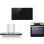 بكج أجهزة مطبخ بلت ان ال جي LG - موقد رادينت 90 سم 5 شعلات + شفاط عرض 90 سم بشفط قوي مع التحكم باللمس + فرن مدمج 76 لتر قلي بالهواء