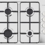 بومبي - سطح غاز 60 سم 4 شعلة - شبك خفیف اشعال ذاتي كھربائي - صمام أمان - مفاتیح جانبیة صنع في ایطالیا - P60GE