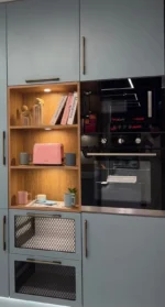 ⁦بكج اجهزة مطبخ بلت ان من كيتشن نت الايطالية - Kitchen Net - فرن كهربائي 60 سم 6 وظائف لون اسود MP2202002 - ميكرويف بلت-إن 20 لتر مع شوايه اسود JN2204010⁩ - الصورة ⁦5⁩