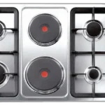 منغيتي - سطح 6 شعلات منها - 4 شعلة غاز + 2 شعلة حجر كهرباء 90 سم - ايطالي - K-FUPRA907