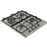كيتشن لاين - سطح 60سم 4 عين غاز مع مفاتيح جانبية شبك إينامل - ZP.G4013 - MM4VHSMSP0XS