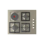 كيتشن لاين - سطح 60سم 3 عين غاز شبك هيفي ديوتي + 1 عين كهرباء حجر - ZP.J4015 - JM3AGSM0HBXS