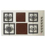 كيتشن لاين - سطح 90سم 4 عين غاز شبك منفصل هيفي ديوتي + 2 عين كهرباء سيراميك -  JP4BVSM0HHXS - ZP.J5022