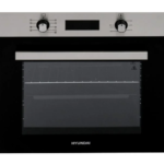 هيونداي - فرن كهربائي 60 سم 9 وظائف استيل ديجيتال - تذويب المجمدات تايمر ديجيتال باب الفرن مزود بطبقتين زجاج زجاج عاكس للحرارة مروحة تبريد داخلية مروحة توزيع حرارة صمام امان اضاءة داخلية - HY-TR9D
