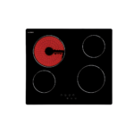 كالفريدو - موقد كهربائي بلت ان 4 شعلات كهرباء تحكم باللمس مؤشر حرارة للتنبيه قفل أمان تلقائي موقد سيراميك اللون : أسود بلد المنشأ : أسبانيا - 11-64BC