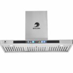 بلورا - شفاط 90 سم حرف تي استيل - قوة الشفط : 1000م3/ساعة - يعمل باللمس - يعمل بي اشاره اليد - الماتور ملفوف بماده النحاس - BR9021