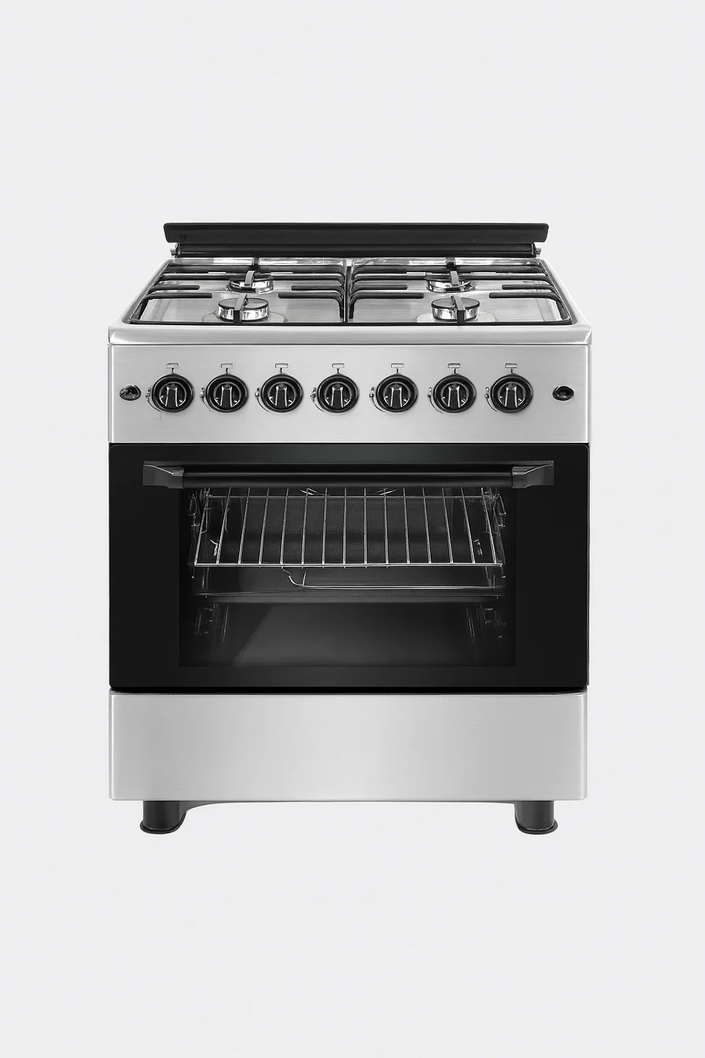 bb89f928-8925-42d0-9800-71c096d8fa8a.webp ماستر جاز - فرن 4 شعلات غاز شبك خفيف عريض - مفتاحين منفصلين للفرن - صمام أمان - إشعال ذاتي - شواية - زجاج ثلاثي لباب الفرن – 60 سم – تركي - MGF6TS40G2-HI - الصورة 1