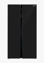 ثلاجة دولابي هيونداي اسود بابين 488 لتر  دولابي جنبا الى جنب  اللون اسود - HY-FS480B