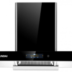 شفاط هيونداي HYUNDAI جداري حرف تي قوة شفط 1000/م/3 - تحكم بالذكاء الاصطناعي بالاوامر الصوتية تحكم بالاشارة تحكم باللمس زجاج اسود مع واجهة زجاج فلتر ايفل كوب تجميع الزيوت تنظيف ذاتي للموتور موتور معدني - HY-01