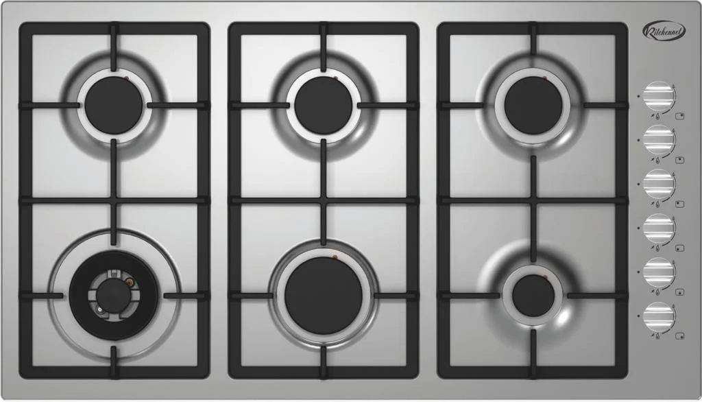 e3Uq7gBi21fIUDmTDjrmqCsKt8dDe0KHjIduyFMf.webp كيتشن نت - سطح 6 شعلات غاز شبك هيفي ديوتي ثقيل – 90 سم – إيطالي - MP2201006 - الصورة 1