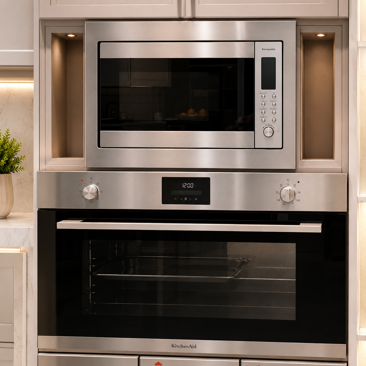 e50fe4db-930c-4fdf-97fd-5e1945a75674 بكج أجهزة مطبخ بلت ان من كيتشن نت Kitchen Net - ( ميكرويف - فرن ) - 1KN - الصورة 1