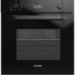 هيونداي - فرن كهربائي 9 وظايف ديجيتال اسود بريميوم - باب الفرن مزود بطبقتين زجاج زجاج عاكس للحرارة مروحة تبريد داخلية مروحة توزيع حرارة صمام امان اضاءة داخلية - HY-TR9DBN
