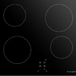 بومبي - سطح كهرباء 60 سم 4 عیون زجاج سیرامیك أسود التحكم أمامي باللمس - أمان - قفل أطفال - مؤقت التحكم بمستوى الحرارة ایطالي - P60VT