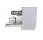 ⁦جنرال سوبريم غسالة صحون, 5 برامج, 12 مكان, 2 رف, خاصية تجفيف, خاصية نصف تحميل, أبيض - GSDW1225WVT⁩ - الصورة ⁦7⁩