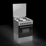 بومبي - فرن 4 عیون حجر كهرباء - 9 مستویات للحرارة - 3 برامج - مروحة توزیع الحرارة - 64 لتر - PF60H