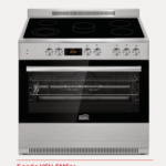 سيمفر - فرن كهربائي قائم بذاته بحجم 90×60 سم 9 وظائف (0+8) سطح علوي زجاجي سيراميك بخمس مناطق طهي (5 Zones) برمجة رقمية بـ 6 أزرار درج سفلي ثابت للتخزين - F 9060 VCH-SMF01