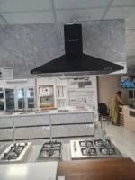 ⁦كيتشن برو - شفاط 90 سم هرمي - اسود - قوة شفط 1000 م - عدد الفلاتر 2 من الاستيل الاسود المقوى - اللمبة ليد ابيض - AAS-9001D⁩ - الصورة ⁦2⁩