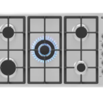 جنرال سوبريم بلت ان - سطح 5 عيون غاز 90 سم - الحديد زهر - أمان كامل استيل - GS90HGS