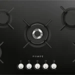 بومبي - سطح عدد 5 عيون غاز ( العين الوسطى ثلاثية الإشعال ) •مفاتيح تحكم امامية •شبك ثقيل منفصل •اشعال ذاتي •امان كامل 90 سم P90GG