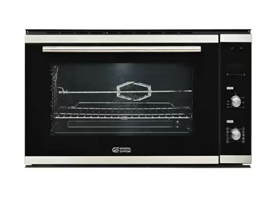 wZ2kpS8D01JCLNURFDeAn74tSaeXzFEEmeu6gLi0.webp جنرال سوبريم بلت ان - فرن كهرباء مدمج - 90 سم - 10 وظائف - 93 لتر - ديجيتال استيل - تجويف المينا باللون الاسود - فولاذ مقاوم للصدأ - GS90OEX - الصورة 1