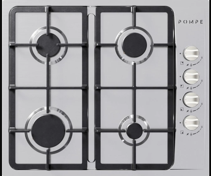 wthAJXqpPYPOUk5almaJL163BMFEpKBUPzQooiqk.webp بومبي - سطح غاز 60سم 4 عيون غاز شبك ثقيل اشعال ذاتي كهربائي صمام امان مفاتيح جانبية - P60GC - الصورة 1