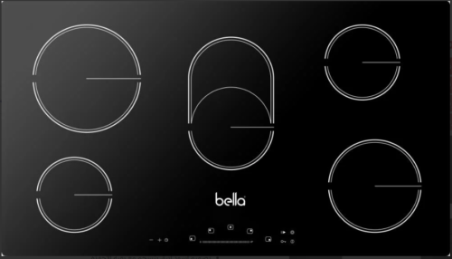 ⁦بيلا BELLA - بكج بلت ان - فرن بلت ان 90 سم 9 وظائف - ميكرويف بلت ان 28 لتر - سطح 5 شعلات غاز سيراميك - شفاط 90 سم قوة 1000م3 الساعة⁩ - الصورة ⁦5⁩