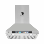 بلورا - شفاط 60 سم هرمي استيل - قوة الشفط : 1000م3/ساعة - يعمل بالاشارة اليد - يعمل باللمس - الماتور ملفوف بماده النحاس - BR6027