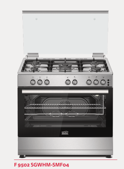 yQmLGDIIH7FdAttiCq2YMz0Tqa2gObc2NYxRZKoA.webp سيمفر - فرن فري ستاند 5 شعلات غاز - امان كامل - 60×90 سم ، شبك ثقيل، مروحة توزيع للحرارة ، F9502SGWHM-SMF04 - الصورة 1