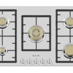 كيتشن نت - سطح 5 شعلات غاز (نحاس) شعلة اضافية (مزدوجة) - صمام أمان كامل - خاصية الاشعال الذاتي - قفل سلامة تلقائي للجهاز– 90 سم - ايطالي - MP2201011