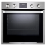 البا الايطالية فرن بلت ان غاز ايطالي 60 سم 6 وظائف 65 لتر - واجهة من الإستانليس ستيل - مقبض بتشطيب معدني مصقول - باب من الزجاج الشفاف ثنائي الطبقات بإطار أسود - مؤقت رقمي بشاشة - تحكم مستقل لكل من الشعلتين مع إمكانية تشغيلهما معاً - ASEL12XLXFGICK