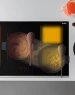 ⁦البا الايطالية - سطح اندكشن ( حث حراري ) بلت ان كهرباء سيراميك ايطالي 90 سم - ASEIN905XF⁩ - الصورة ⁦3⁩