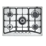 إلبا الايطالية مسطح غاز 5 شعلات غاز 1 شعلة ثلاثية الحلقات إشعال إلكتروني أجهزة أمان - ستانلس ستيل 70 سم) شبك ثقيل - AS EN75-545 XD