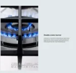 ⁦البا الايطالية - سطح بلت ان 4 عيون غاز ايطالي 75 سم - ASELIOEN75-545⁩ - الصورة ⁦7⁩