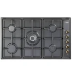 البا الايطالية - سطح بلت ان 5 عيون غاز ايطالي كلاسيكي أسود 90 سم - AS EN95-545 AND