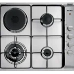 البا الايطالية موقد 3 شعلة غاز 1شعلة ثلاثية 1 شعلة كهرباء إشعال ذاتي صمام امان كامل شبك عريض شعلة عالية - ES60-310 XD