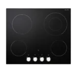 البا الايطالية - سطح بلت ان 4 عيون كهرباء سيراميك أسود ايطالي 60 سم - تحكم بالمفاتيح أمامي - ASEVC614FK