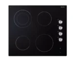 البا الايطالية - سطح بلت ان 4 عيون كهرباء سيراميك أسود ايطالي 60 سم - تحكم بالمفاتيح جانبي - ASEVC624SK