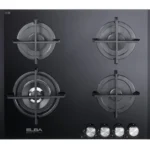 البا الايطالية - سطح بلت ان غاز سيراميك ايطالي 60 سم - 4 شعلات غاز 1 شعلة ثلاثية - اشعال ذاتي - صمام امان كامل - مفاتيح تحكم اماميه - دعائم مقلاة من الحديد الزهر -هيفي ديوتي - AS ELIO EN65-445 CG