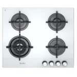 البا الايطالية - سطح بلت ان غاز 4 عيون سيراميك أبيض ايطالي 60 سم - ASELIOEN65-445CGWW