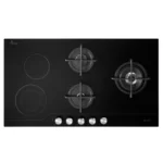 البا الايطالية - سطح بلت ان 3 عيون غاز و2 عين كهرباء سيراميك ايطالي 90 سم - مفاتيح أمامية - ELIOEN95-567CG