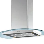 البا الايطالية - شفاط جزيرة ايطالي 90 سم قوة 1000 م3/الساعة - AS ISLAND GLASS90-1000