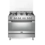 البا الايطالية - فرن 4 شعلات غاز و 2 شعلات كهرباء 90 سم فري ستاند - صناعةوتكنولوجيا إيطالية - FEX9642FGSA