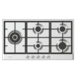 كاندي - سطح بلت ان 5 شعلة غاز 90 سم شبك ثقيل- صناعة ايطالية - CHG9WL38WPXSASO