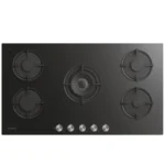 كاندي - سطح بلت ان 5 شعلة غاز سيراميك أسود 90 سم شبك ثقيل- صناعة ايطالية - CVG938WPBSASO