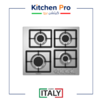 كيتشن برو سطح 4 عين غاز استيل شبك HD منفصل - مفاتيح امامية إيطالي – KP622/GA