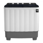 هيتاشي  غسالة ذات حوضين، سعة 9 كجم، أبيض * رمادي - LTT09JWTMRG