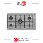 بلورا سطح 5 عين غاز استيل شبك HD - مفاتيح جانبيه - تركي– PL-EL010