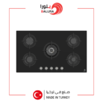بلورا سطح 5 عين غاز سيراميك شبك منفصل HD - مفاتيح امامية- تركي– PL-RC045