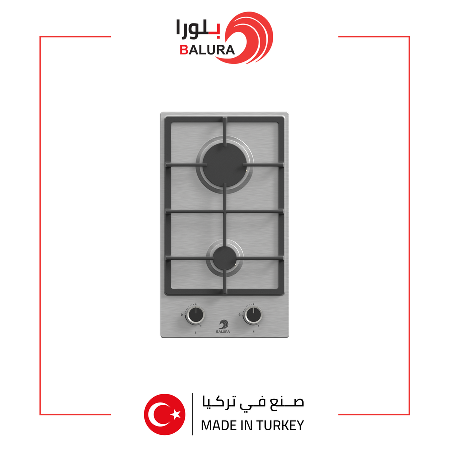 1764287382911711705 بلورا سطح 2 عين غاز استيل شبك HD - مفاتيح امامية- تركي– PL-LN151 - الصورة 1